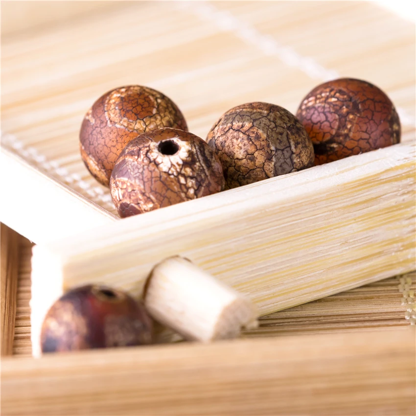 Бусины в тибетском стиле из натурального камня красные Агатовые бусинки для