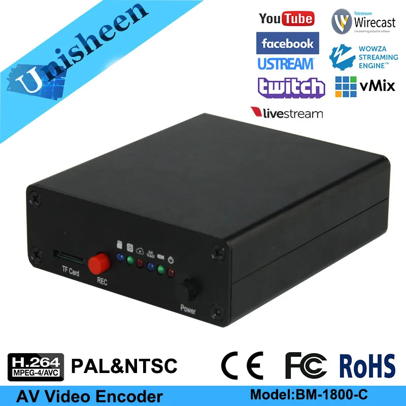 H.264 аналоговый BNC CVBS RCA видео кодер IPTV кодер HDMI видео кодер youtube ip rtmp видео кодер прямая передача
