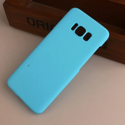 Матовый Жесткий чехол для samsung Galaxy S5 Mini Neo S6 S7 Edge S8 S9 S10 Plus G950, задняя крышка для телефона, карамельный цвет, пластиковый корпус из поликарбоната - Цвет: Blue