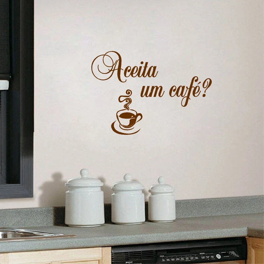 Классическая виниловая наклейка на стену с надписью I love cooking in Portuguese Kitchen