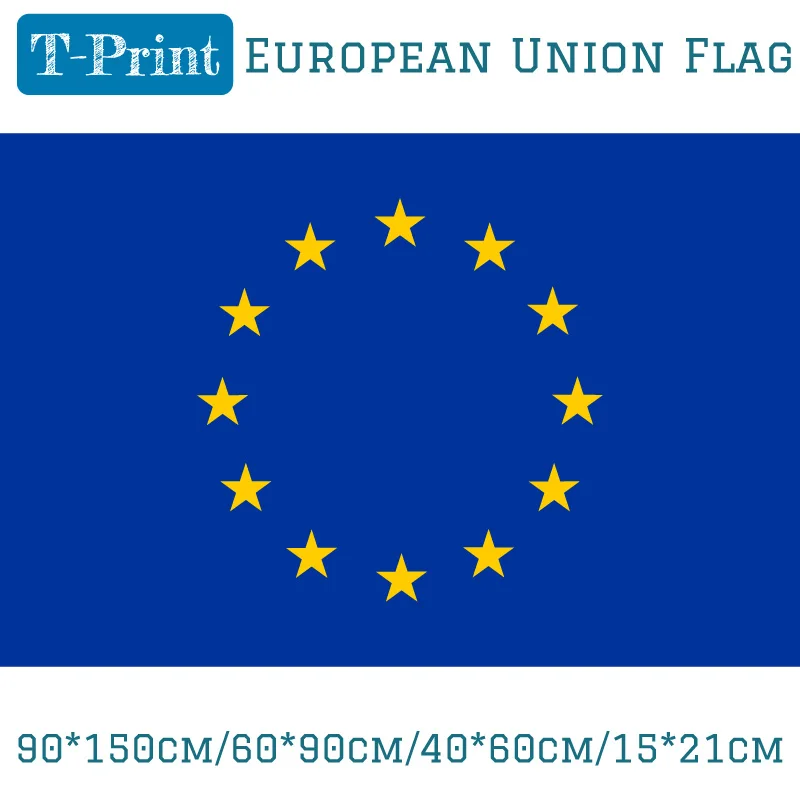 90*150 см/60*90 см/40*60 см/15*21 см 3x5FT Европейский Союз Флаг ЕС | Дом и сад