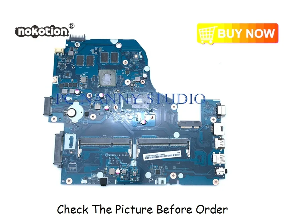 PCNANNY NBMLC11007 LA B991P для Acer Aspire E5 571G 571 материнская плата ноутбука I5 5200U GT840M DDR3L