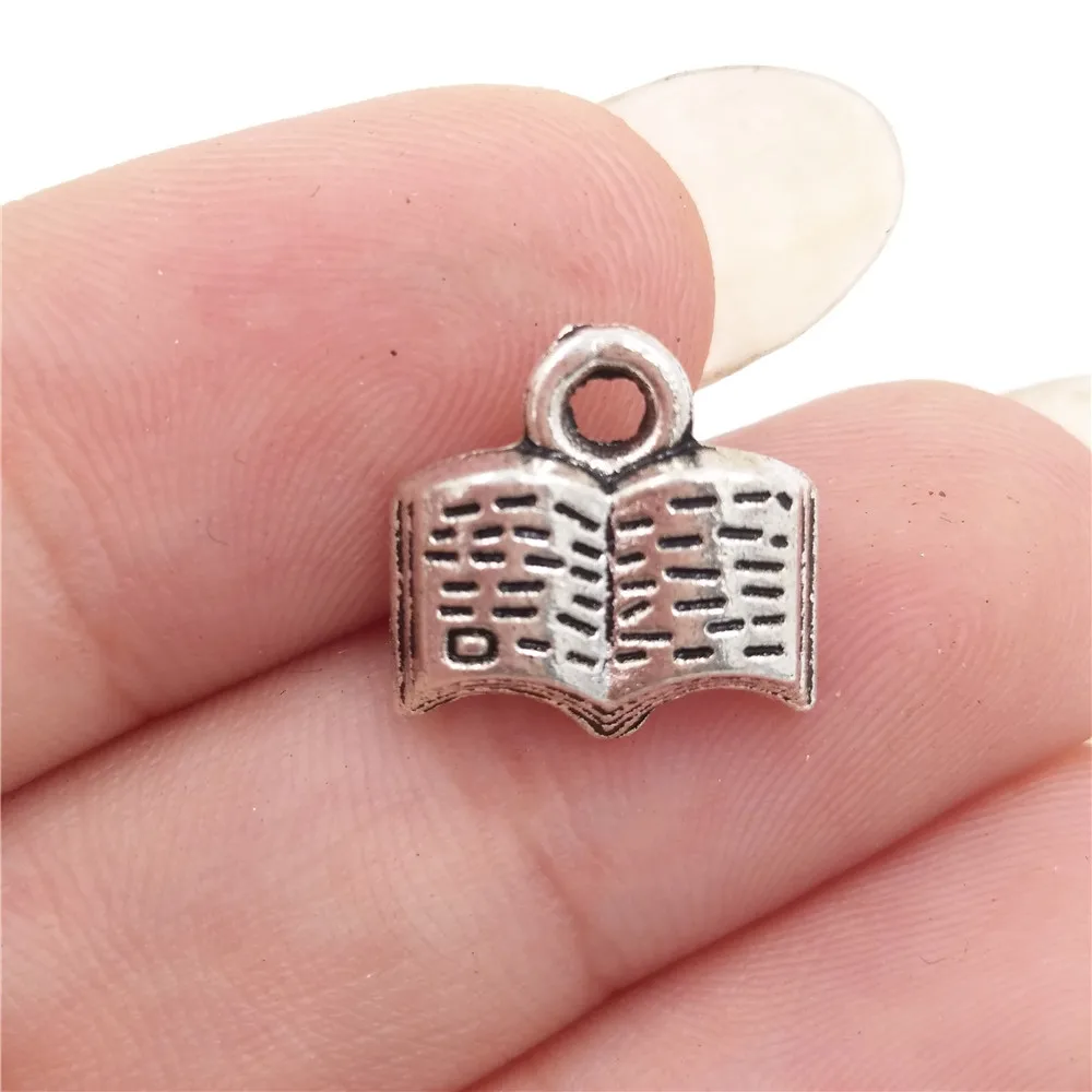 Подвески для чтения из цинкового сплава 11 х11 мм 1 г|antique silver charm|charm antique silvercharms |