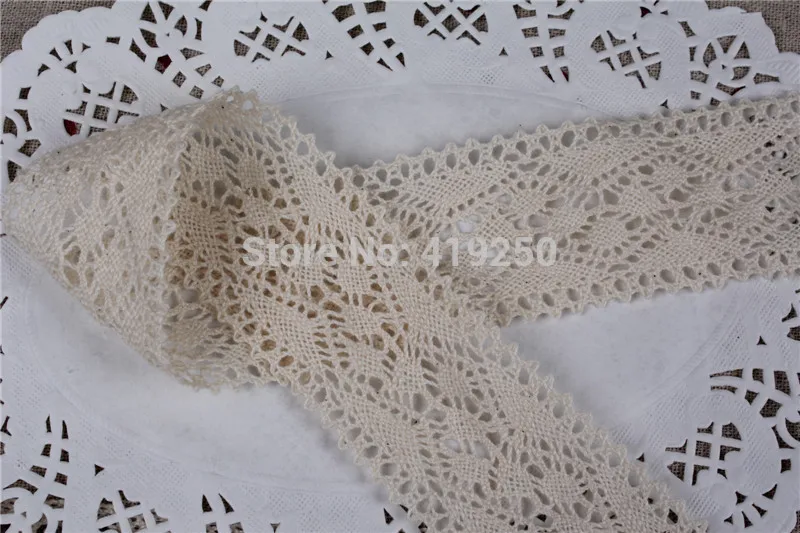 200 ярдов хлопковое кружево хлопковая кружевная отделка-прекрасный дизайн ~