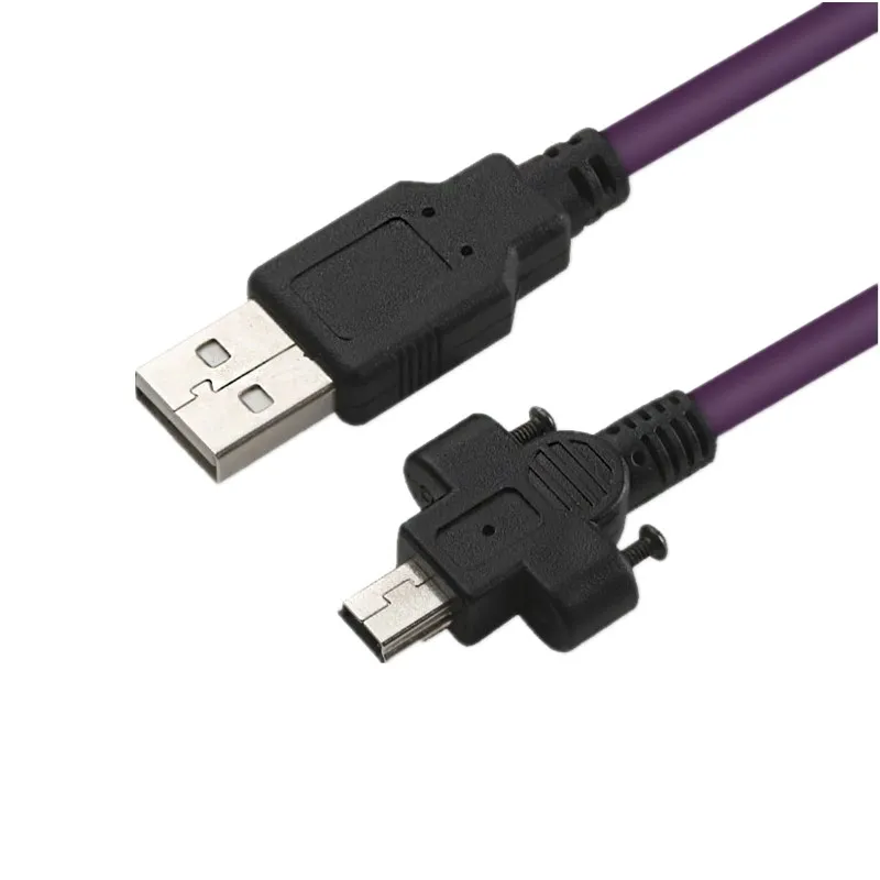 

Винтовой фиксированный гибкий кабель с вилкой USB 2,0 A папа на мини USB 5Pin для промышленных камер