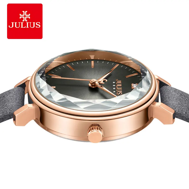 Julius часы Роскошные и доступные женские Sunray Dial Sparkling Glass привлекательные Montre