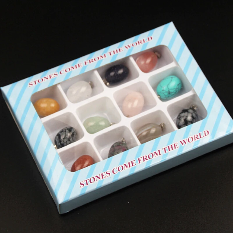 12 шт. Рождественские Подвески в форме яйца разноцветном стиле с коробкой