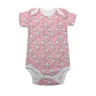 Боди для маленьких мальчиков и девочек; 100% хлопок; Одежда с короткими рукавами для младенцев; Аналогичный комбинезон с принтом; Одежда для малышей