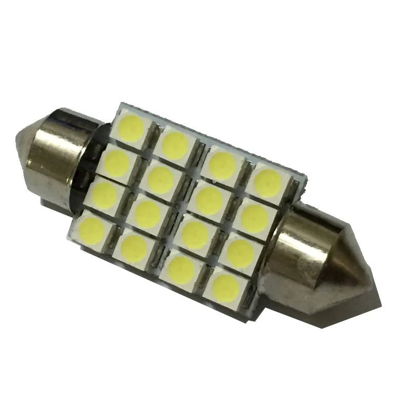 500 шт./лот Автомобильный светодиодный фестон c5w 31 мм 36 39 41 16 SMD 1210 светодиодная