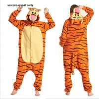 kigurumi unisex 3d tiger onesie costume cosplay winter pyjamas tigger pajamas sleepsuit sleepwear cartoon animal conjoined