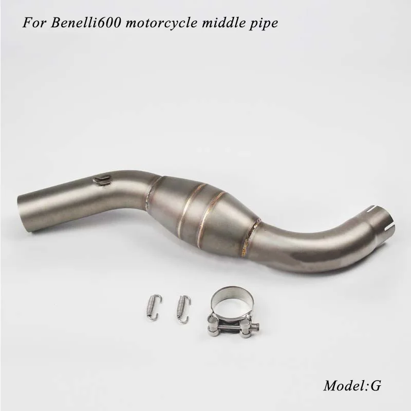 2010 2011 2012 2013 без шнуровки для Benelli300/600 мотоцикл Нержавеющая сталь средняя Соединительная труба - Цвет: G