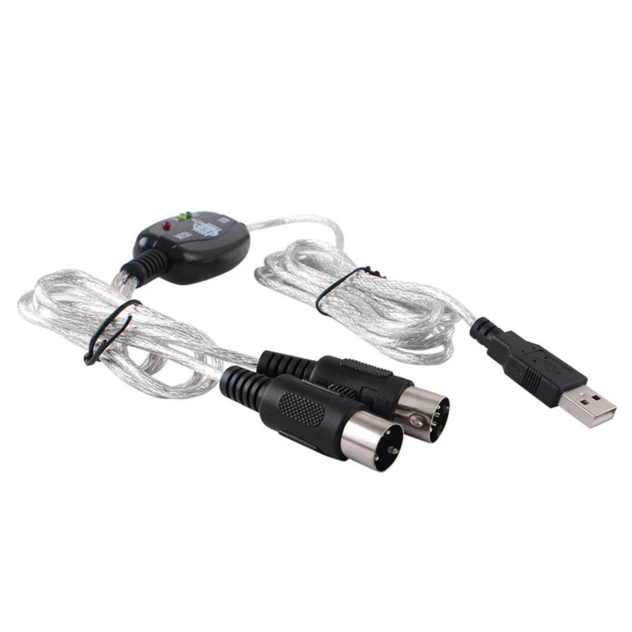 2 м USB MIDI кабель IN OUT для телефона со шнуром музыкальной клавиатуры|audio converter|audio