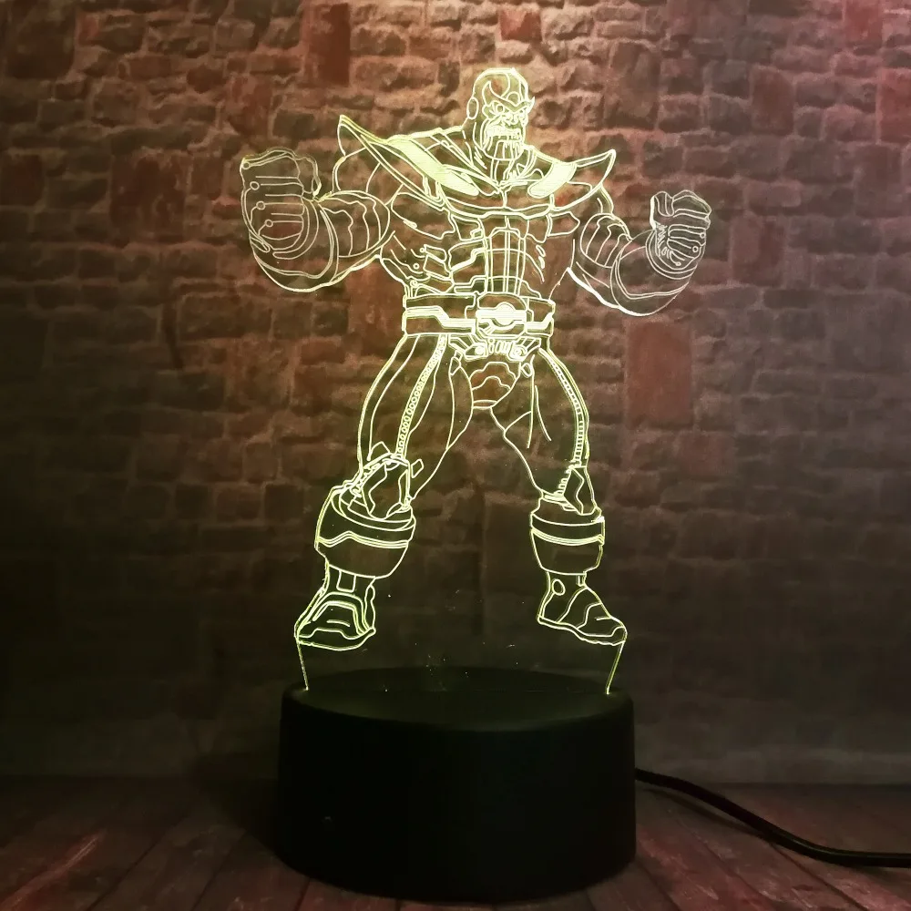 Новинка Marvel Avangers 3 Бесконечная война большой злодей тэнос креативный 7 цветов