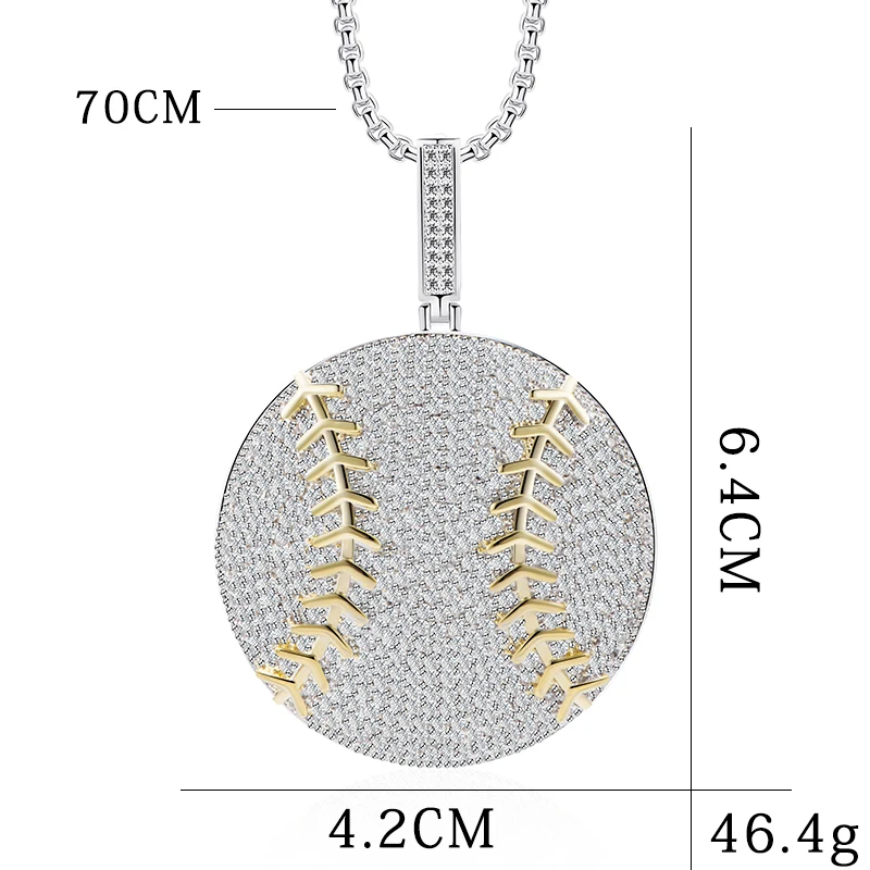 

new sport style necklace softball design pendant necklace for men best gifts for softball sport lovers