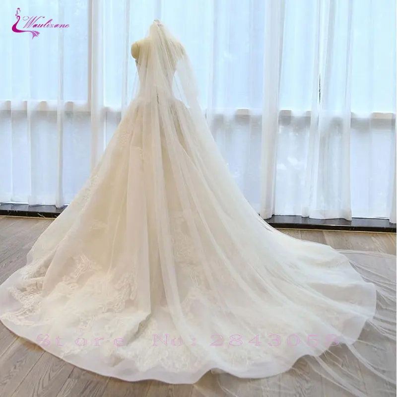 Waulizane винтажное фатиновое бальное платье с вышивкой Роскошные свадебные платья