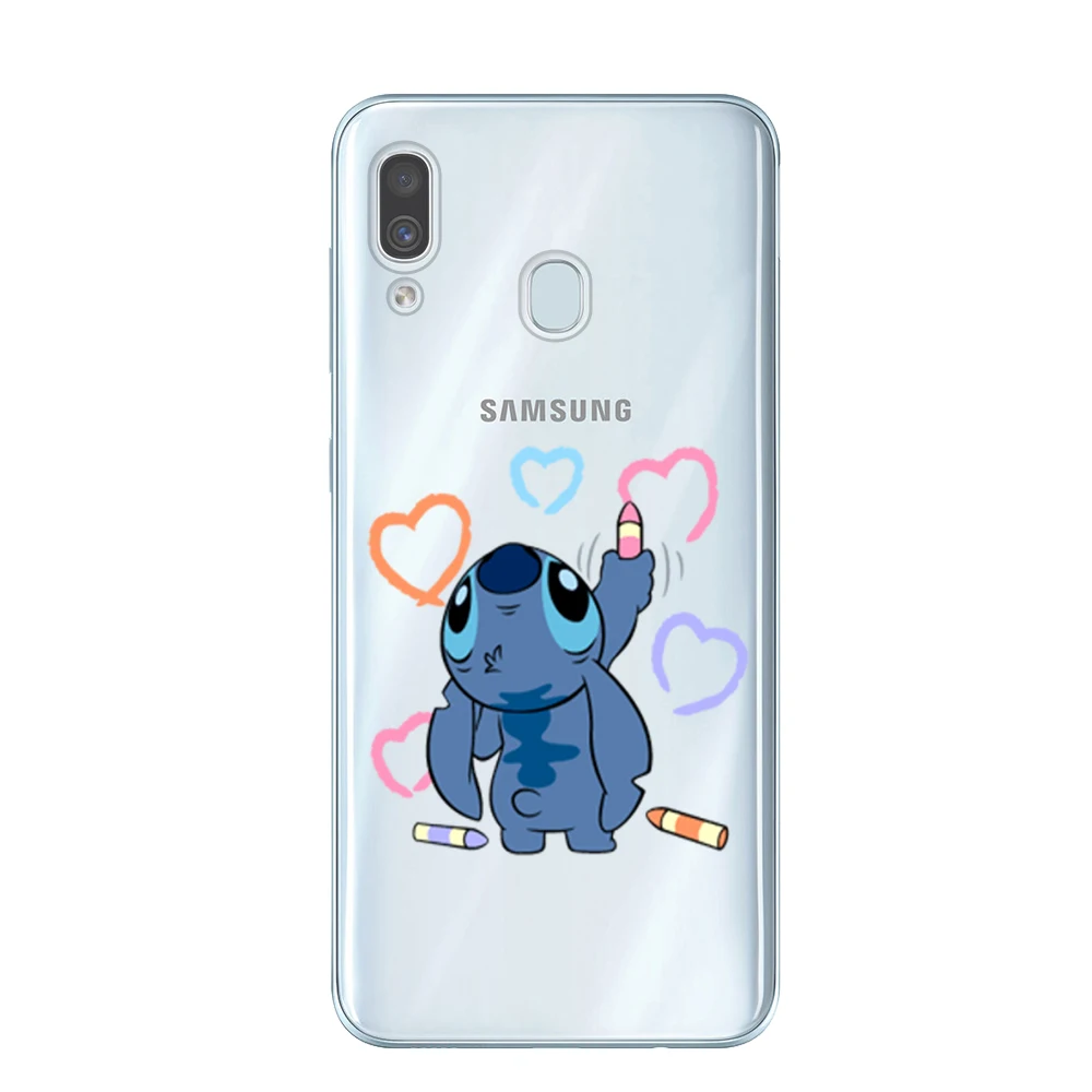 Чехол из мягкого ТПУ для samsung Galaxy A6 A8 плюс A7 A9 Крышка для samsung A10 A20 A30 A40 A50 A60 A70 A80 милые Прошитые Футляр для телефона