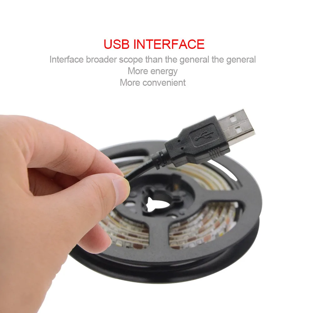Светодиодная водонепроницаемая лента AmmToo USB 5 в постоянного тока SMD 5050 60