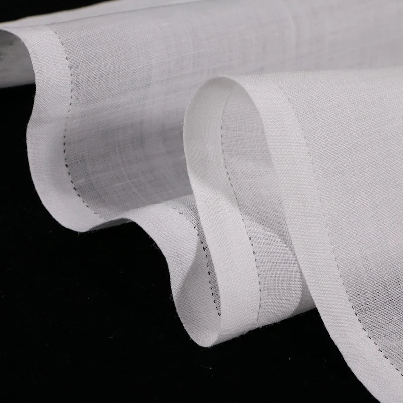 M004: 1 шт. белый мужской носовой платок 18 &quotx 18&quot ручная работа кружево рами hanky