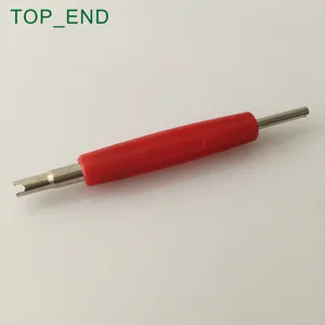 Бесплатная доставка, 1 шт., 2 в 1 отвертка с сердечником клапана, красная пластиковая ручка, для большого и малого выпускного клапана, инструмент для ремонта шиншин