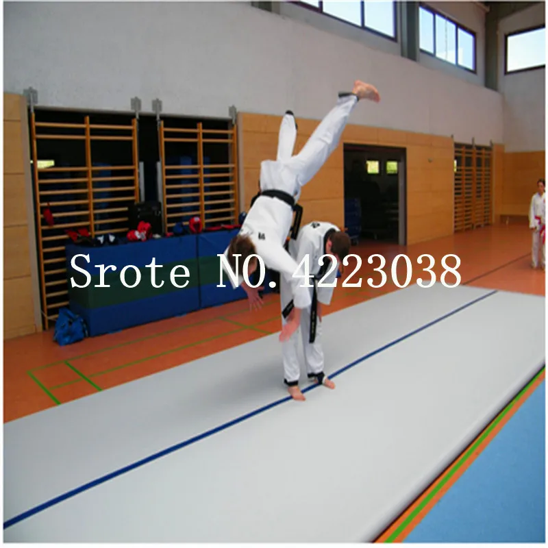 Цена Бесплатная доставка 9*2*0,2 м Надувные Гимнастика воздуха трек Коврик для тренировок Паркур акробатика Йога для дома и улицы