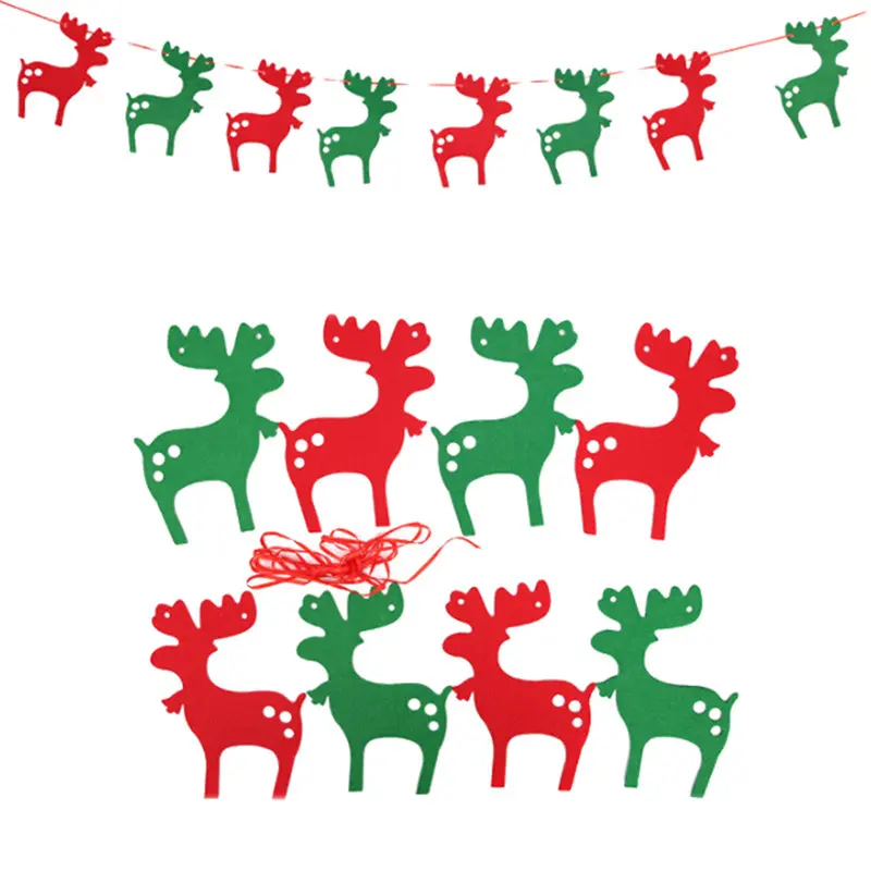 Популярные новые рождественские баннеры носки с рисунками оленей