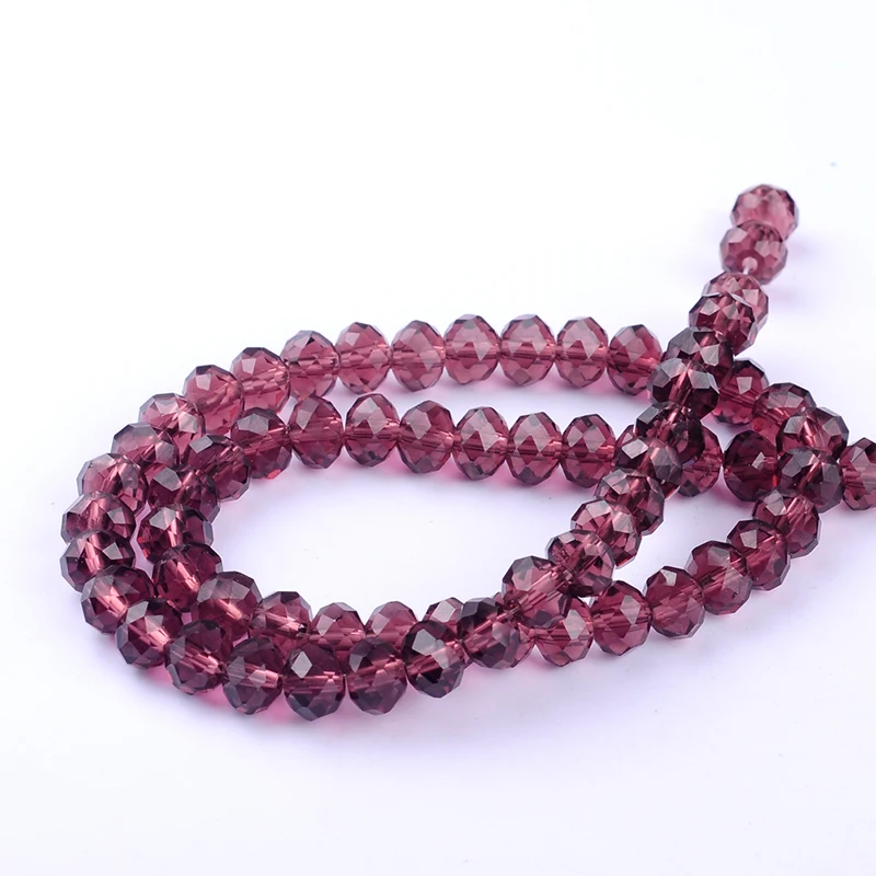 Стеклянные бусины Rondelles россыпью для самостоятельного изготовления браслетов