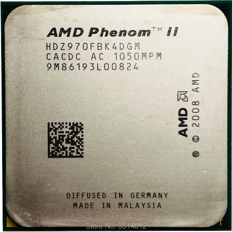 AMD Phenom II X4 970 Black Edition 3.5 GHz Quad-Core CPU Processor HDZ970FBK4DGM Socket AM3 | CPUs