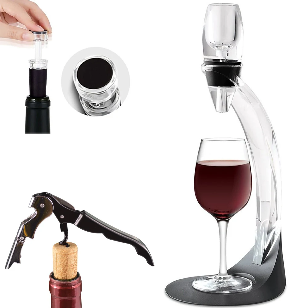Вино аэратор Tavax вино Аэратор Графин с стенд держатель & мини фильтр wine Pourer Набор