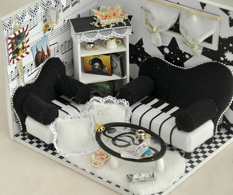 TianYu Новое поступление миниатюрный деревянный кукольный дом с мебели DIY игрушки для детей подарок на день рождения клубника TW17