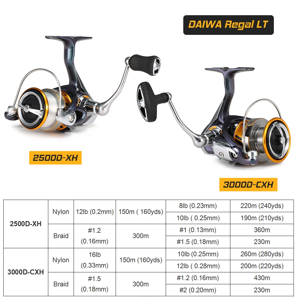 DAIWA Regal LT 2500D XH / 3000D CXH 10 шарикоподшипники спиннинг рыболовная катушка снасти