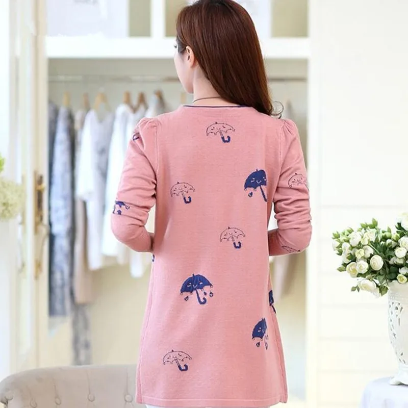 poncho feminino 2018 Cardigan Women Knitted sweater Long-sleeve Tops Long Cardigans Spring and Autumn umbrella Sweaters |