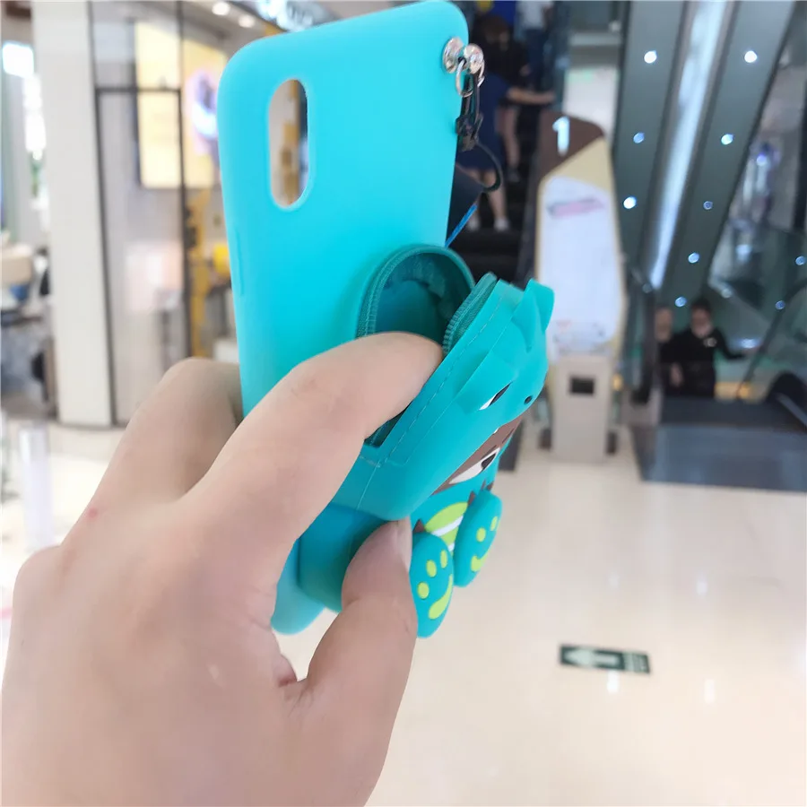 Чехол-кошелек на молнии с рисунком для телефона iPhone 5, 5S, 6, 6s Plus, 7, 8 Plus, X, XR, XS, 11 Pro, Max, мягкий силиконовый кошелек для монет, кошелек, сумка, чехол