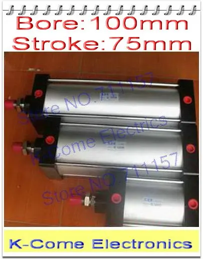 Пневматический воздушный цилиндр 100 мм диаметр 75 ход Стандартный SC 100*75 100X75