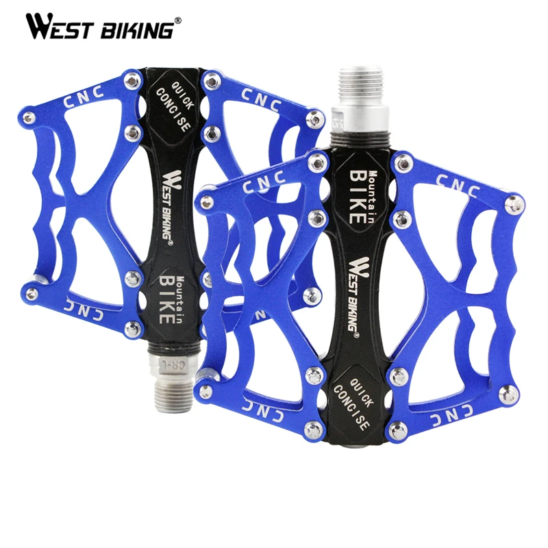 WEST BIKING педали для велоспорта алюминиевые велосипеда фиксированная передача