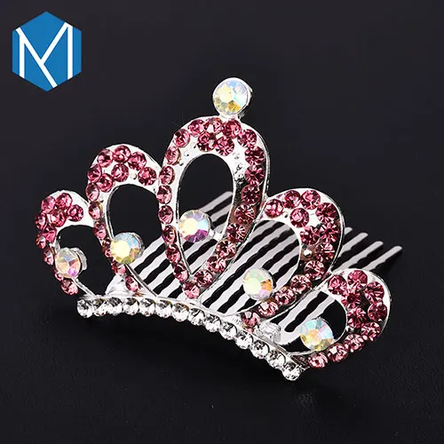style 3 rose red M MISM Элегантный женский головной убор невесты, блестящие заколки-короны, аксессуары для волос для женщин, украшения, заколки для волос - Цвет: style 3 rose red