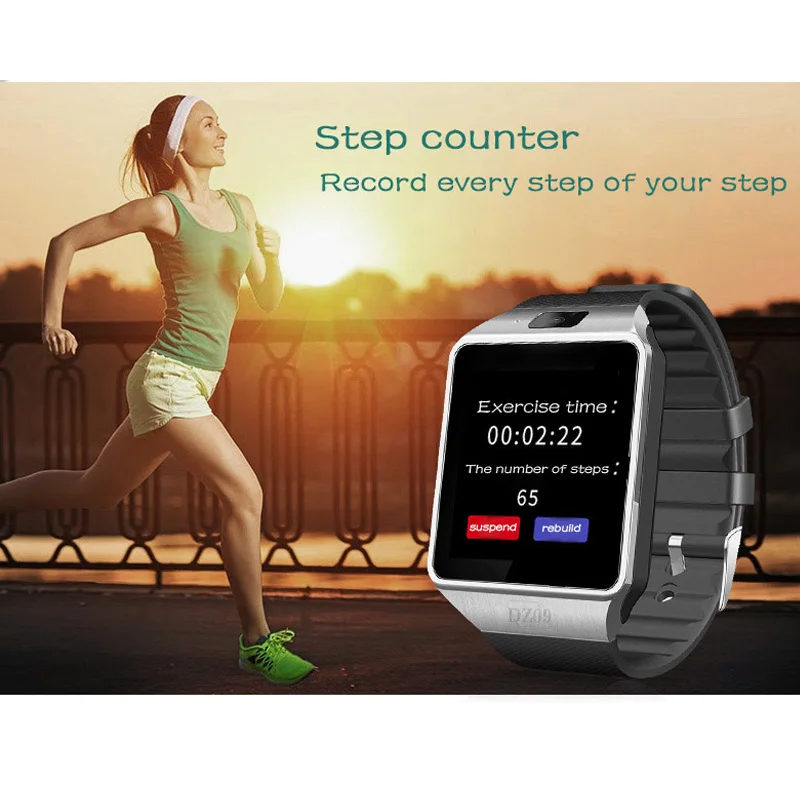 Bluetooth Смарт часы DZ09 наручные для Xiaomi поддержка TF SIM Камера Спортивные Smartwatch мужчин