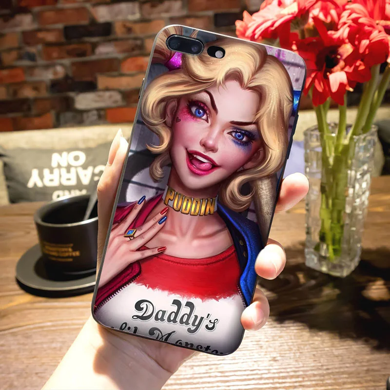 MaiYaCa Harley Quinn отряд самоубийц Джокер подмигивание аксессуары для телефонов Чехол для Apple iPhone 8 7 6 6S Plus X 5 5S SE 11pro max чехол - Цвет: 12