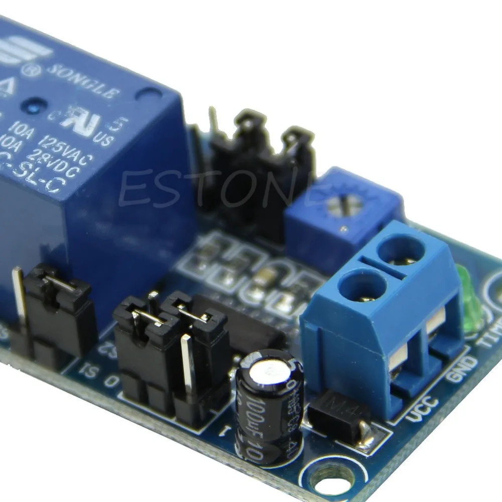 12 В постоянного тока задержка реле с таймером включение выключение модуль