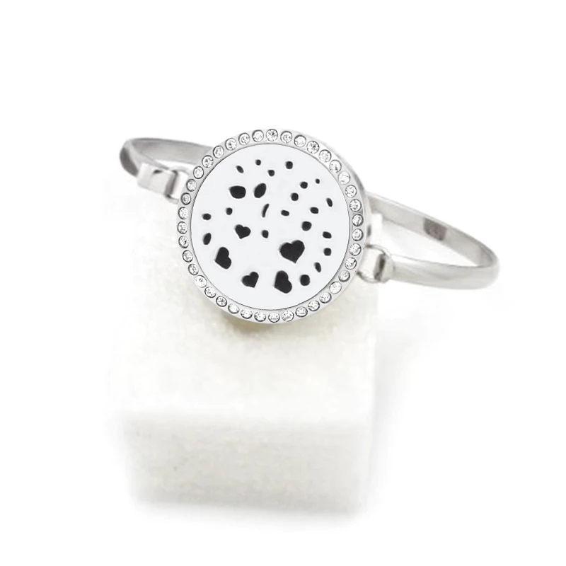 30 мм хрустальный медальон для ароматерапии браслет диффузор из нержавеющей