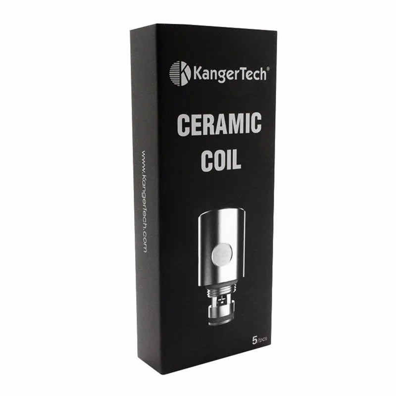 100% оригинальная керамическая катушка Kanger 0.5ohm Сменная головка для Subtank/Toptank 5 шт./лот|ceramic coil|coil replacementreplacement coil |