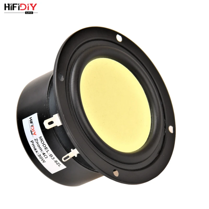 HIFIDIY LIVE hifi 3,6 3,5 дюймов 92 мм полночастотный динамик 4OHM 30 вт высокий альт низкие высокие частоты Средний бас громкоговоритель B3-92L