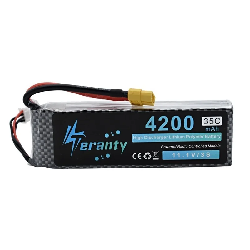 Аккумулятор Lipo 11 1 В 4200 мАч 35c Max 50c для радиоуправляемых машинок лодок вертолетов