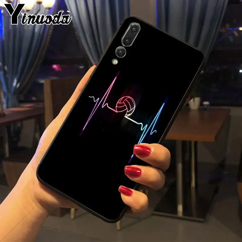 Yinuoda люблю волейбол спорт DIY роскошный защитный корпус телефона для huawei p20 pro p20lite
