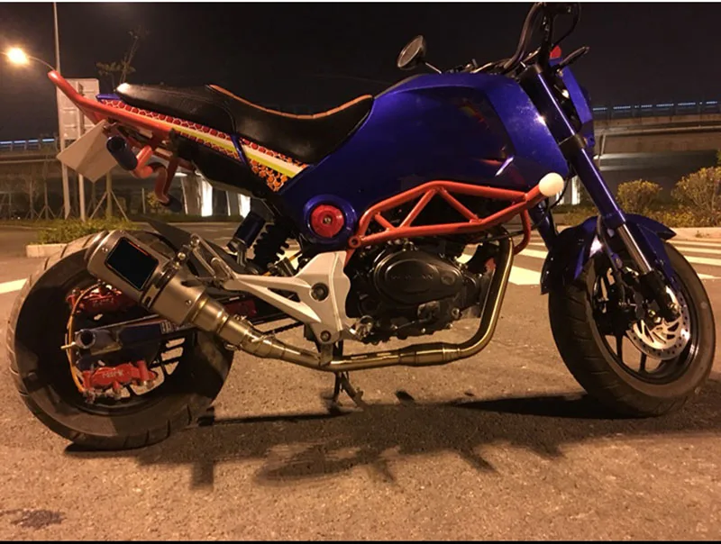 Tkosm MSX 125 мотоцикл изменение Глушитель Лазерная маркировка из нержавеющей стали с DB убийца подключения трубы для Honda MSX125