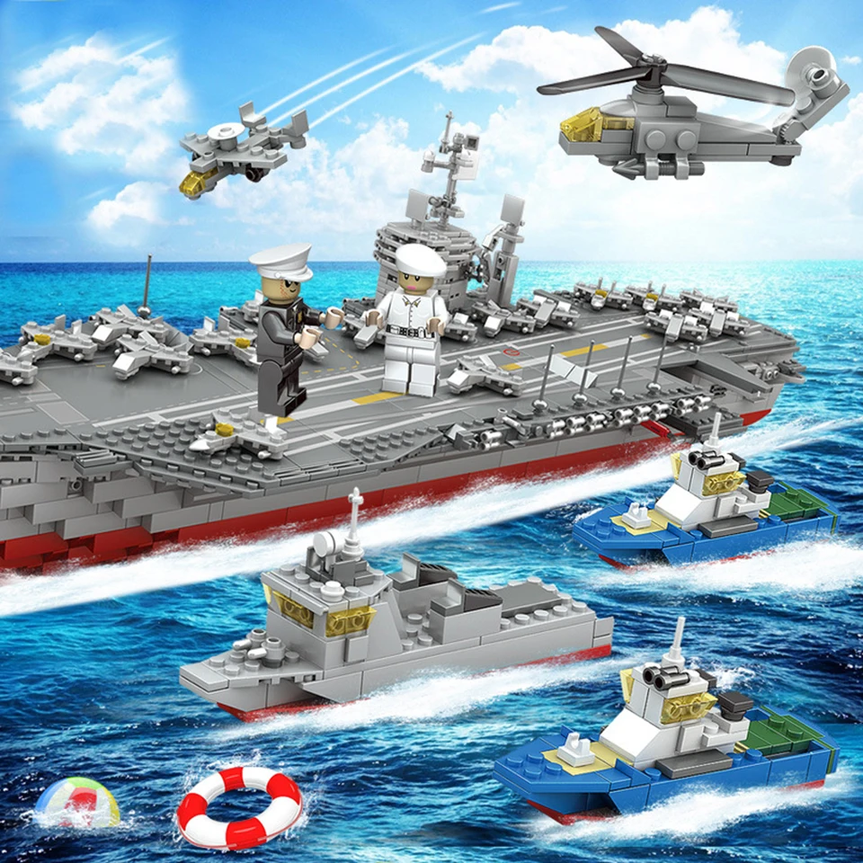 USS Kitty Hawk CV-63 строительные блоки игрушка военные авианосцы дети Educatioanal модель