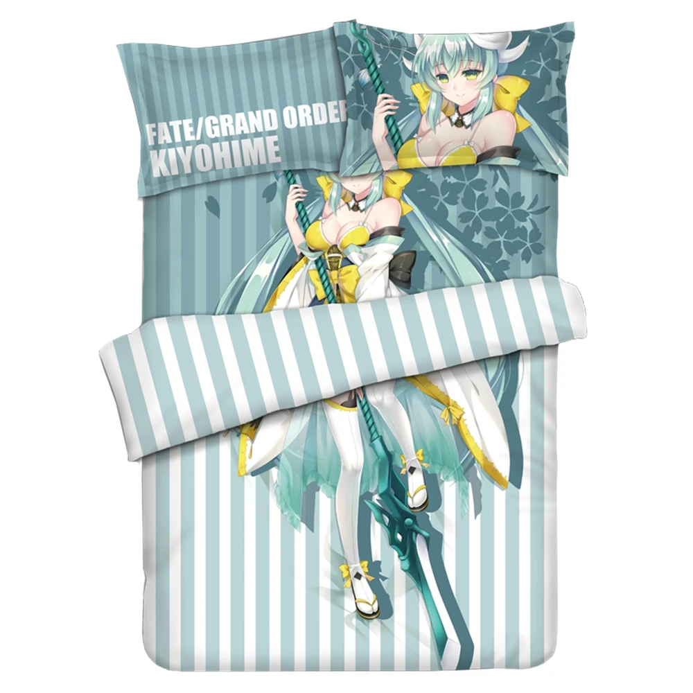 

Anime JK Bedding Sets Game Fate Grand Order Berserker Kiyohime Cosplay Comforter Set Sheet Quilt Cover Pillowcase FGO Home Decor