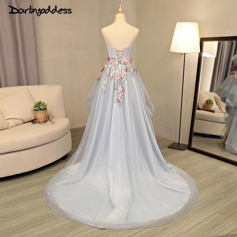 2017 новинка сексуальное короткое спереди длинное сзади вечернее платье модное