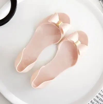 nude pink BEYARNE/Новые модные женские сланцы прозрачного пластика; женские непромокаемые сандалии на плоской подошве; летние пляжные сандалии для путешествий для студенток; Размеры 33-40 - Цвет: nude pink