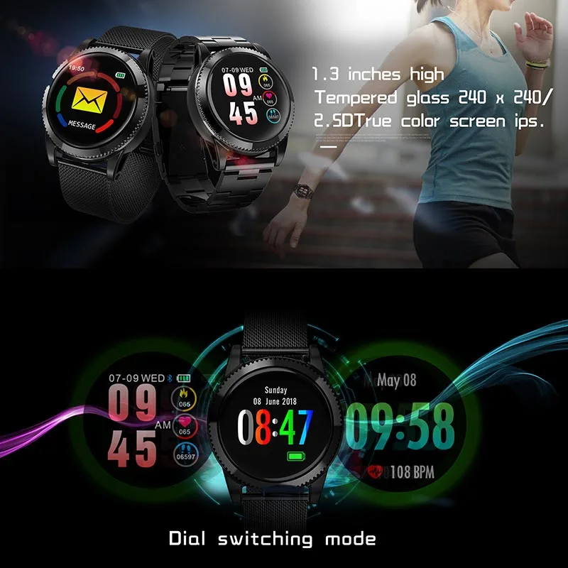 696 M11 Smart Watch 1.3 Round Color Screen Multi-dial Music Control Heart Rate Monitor Smartwatch Men Women | Электроника