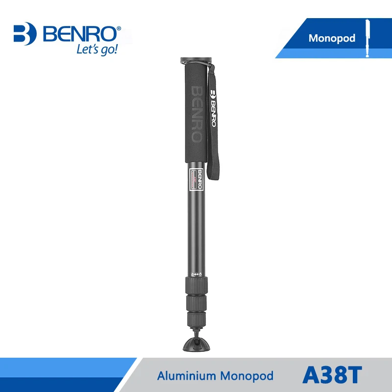 BENRO A38T монопод Профессиональные алюминиевые Моноподы Для камеры без 3 ножного